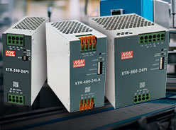 XTR-240/ 480/ 960系列：240W/ 480W/ 960W全新世代3Ø输入超薄高效耐用导轨电源